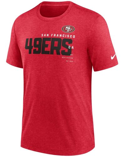 Nike Print-Shirt TriBlend NFL Team San Francisco 49ers - Rot
