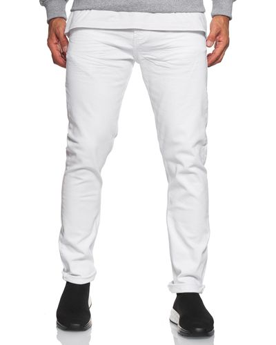 Rusty Neal Straight-Jeans MELVIN im klassischen 5-Pocket-Stil - Weiß