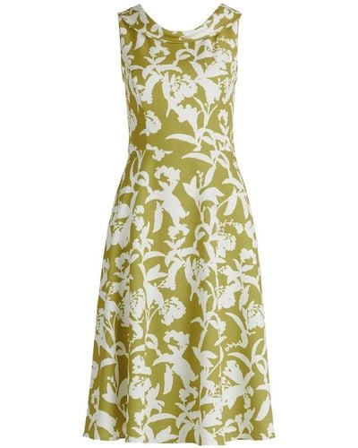 Vera Mont Sommerkleid Kleid Kurz ohne Arm - Gelb