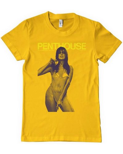 Penthouse January 1982 Cover T-Shirt - Gelb