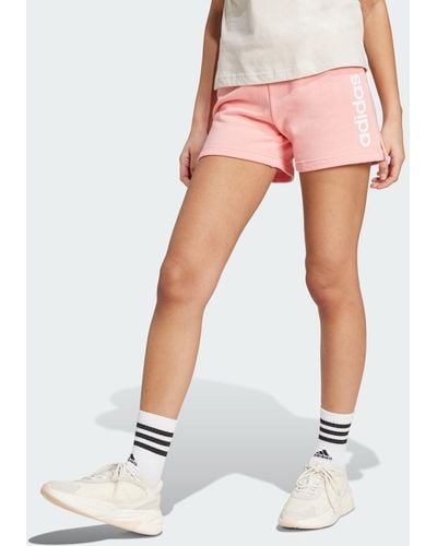 adidas Funktionsshorts ESSENTIALS LINEAR FRENCH TERRY SHORTS - Pink