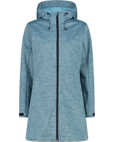 CMP Softshelljacke W Coat Fix Hood in Blau | Lyst DE