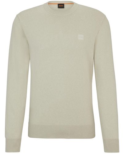 BOSS Sweatshirt Kanovano 10242235 01, Light Beige - Mehrfarbig