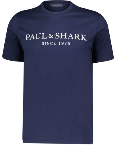 Paul & Shark T-Shirt (1-tlg) - Blau