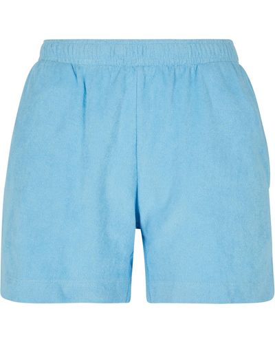 Urban Classics Ladies Towel Shorts (1-tlg) - Blau