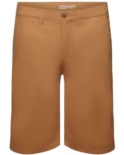 Esprit Shorts im Chino-Style aus nachhaltiger Baumwolle (1-tlg) - Braun