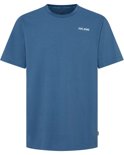 Pepe Jeans T-Shirt AARON - Blau