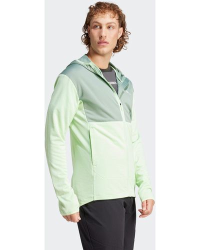 adidas Originals Funktionsjacke Light Hooded Fleece Jacket - Grün