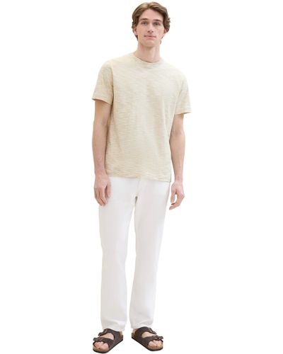 Tom Tailor 5-Pocket-Jeans MARVIN Straight in gerader Form - Weiß