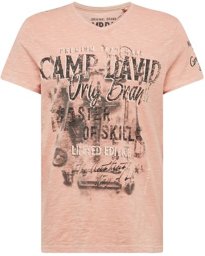 Camp David T-Shirt (1-tlg) - Pink