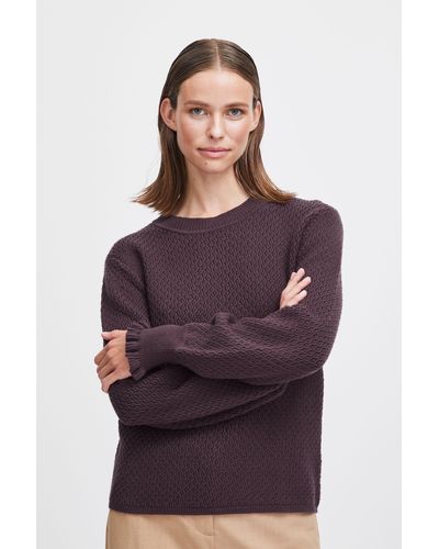 B.Young Strickpullover BYMILO STRUCTURE JUMPER 4 - Lila
