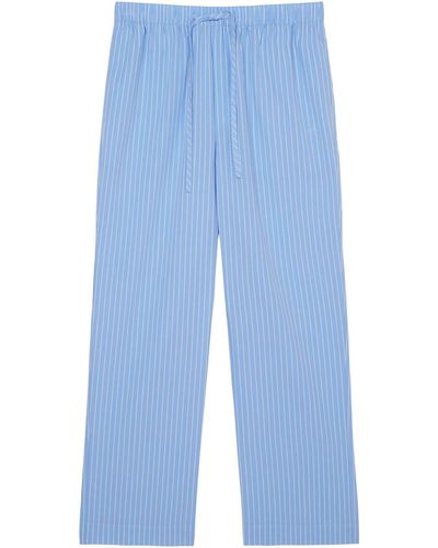 Marc O' Polo Pyjamahose mit feinen Streifen - Blau