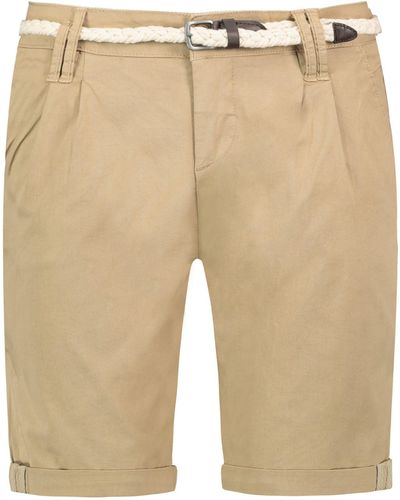 Sublevel Shorts Bermudas kurze Hose Baumwolle Jeans Sommer Chino Stoff - Natur
