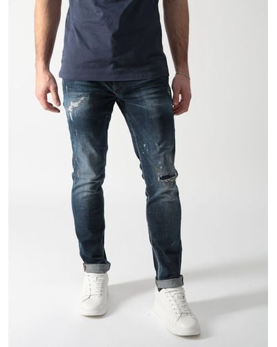 Miracle of Denim Slim-fit-Jeans Mario im 5-Pocket-Design - Blau