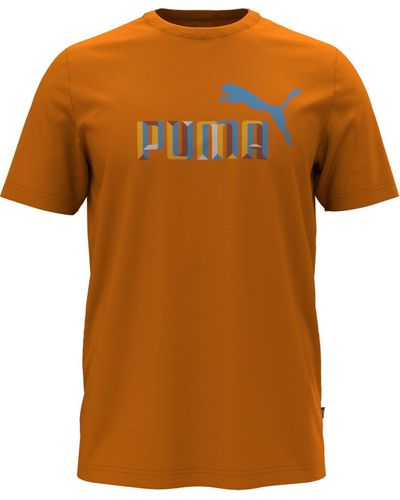PUMA Kurzarmshirt BPPO-000743 BLANK BASE - Orange