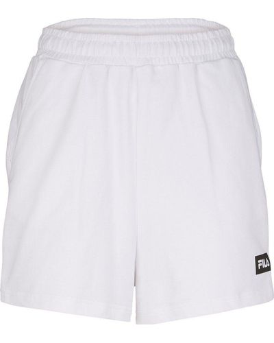 Fila Banaz High Waist Shorts - Weiß