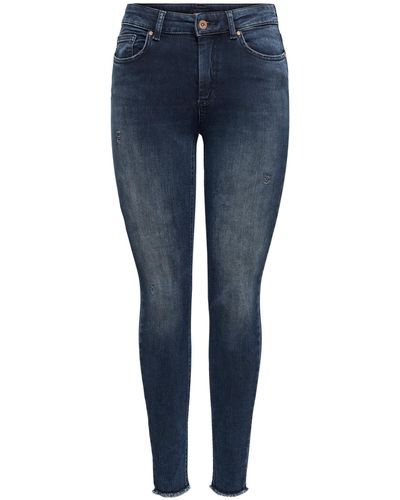 ONLY Ankle-Jeans Blush (1-tlg) - Blau