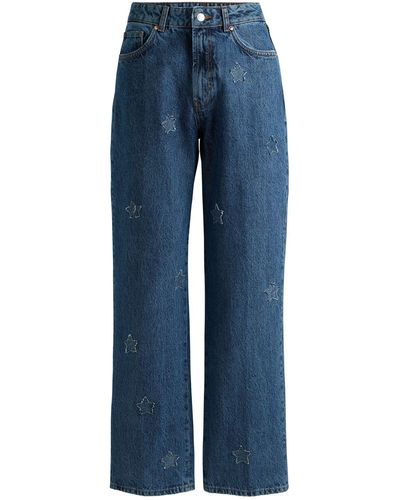 HUGO 5-Pocket-Jeans Gilissi (1-tlg) - Blau