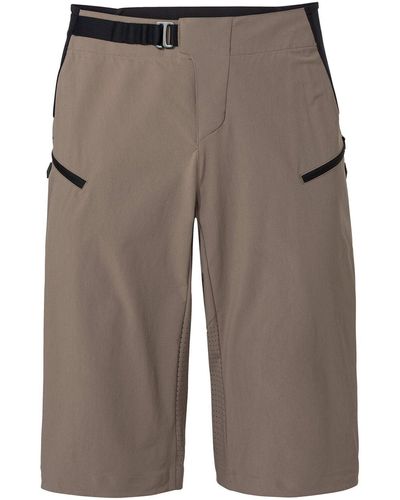 Vaude Funktionshose Men's Moab PRO Shorts (1-tlg) Green Shape - Grau