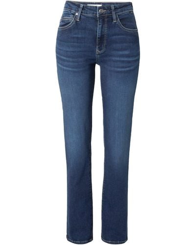 Mavi Slim-fit-Jeans Kendra (1-tlg) Plain/ohne Details - Blau