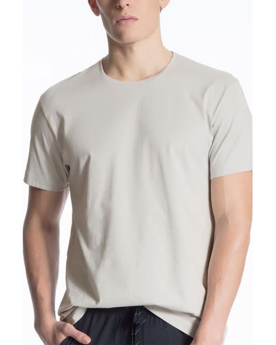 CALIDA Kurzarmshirt T-Shirt, Cotton 14081 - Grau