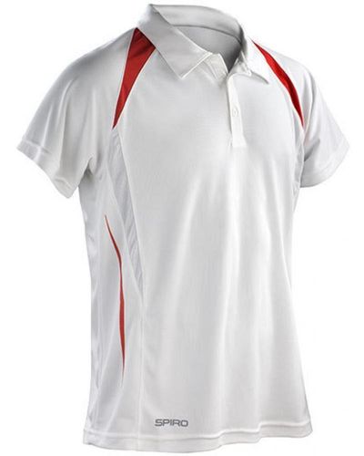 Spiro Poloshirt Team Spirit Polo / Atmungsaktiv - Weiß