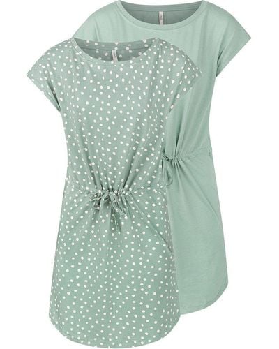 ONLY Sommerkleid Mini Kleid onlMAY /S Dress A-Linie aus 100% Baumwolle - Grün