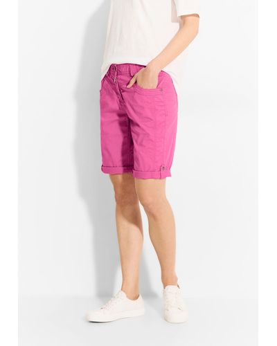 Cecil Shorts mit Turn-Up Funktion - Pink