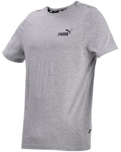 PUMA Essentials T-Shirt mit dezentem Logoprint - Grau