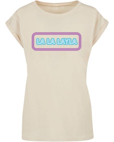 Merchcode Ladies la la layla t-shirt in Grün | Lyst DE