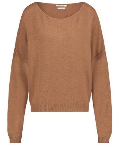 Nukus Strickpullover New York Sweater Pullover mit Wolle und Kaschmir in versch. Farben (1-tlg) - Braun
