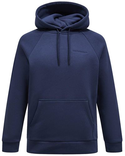 Peak Performance Kapuzensweatshirt M Original Small Logo Hood - Blau