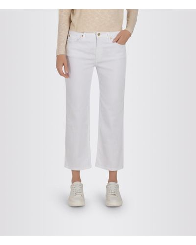 M·a·c Regular-fit-Jeans CULOTTE, white denim - Weiß