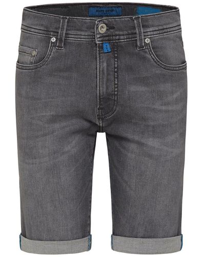 Pierre Cardin 5-Pocket-Jeans LYON BERMUDA grey used buffies 34520 8205.9834 - Grau