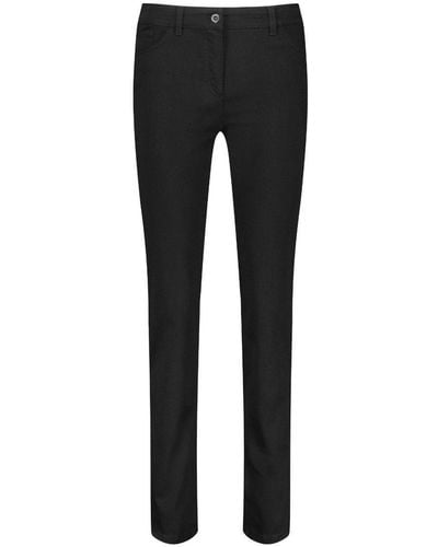 Gerry Weber 5-Pocket-Jeans Romy Straight Fit (92307-67940) von black denim 42K - Schwarz