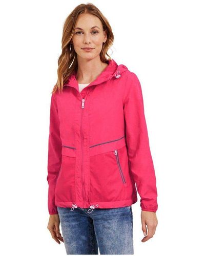 Cecil 3-in--Funktionsjacke pink (1-St) - Rot