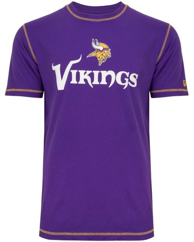 KTZ Print-Shirt NFL SIDELINE Minnesota Vikings - Lila