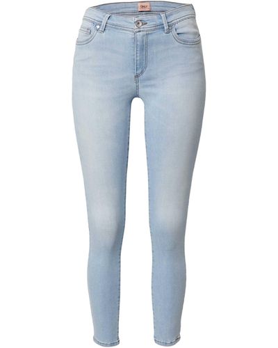 ONLY 7/8-Jeans Wauw (1-tlg) Plain/ohne Details, Weiteres Detail - Blau