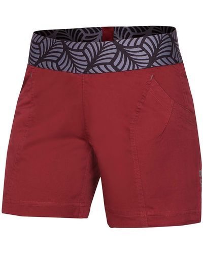 ocun 2-in-1-Hose Klettershorts Pantera Organic Shorts - Rot
