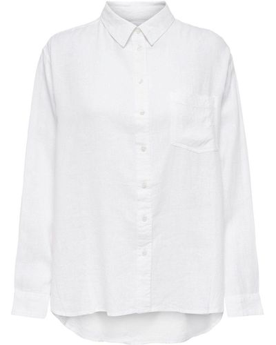 ONLY Langarmhemd ONLTOKYO (1-tlg) - Weiß