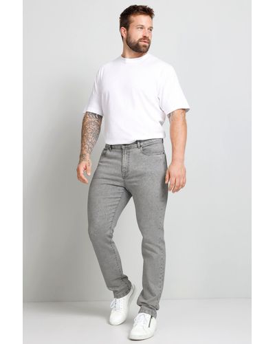 Boston Park Jeans Slim Fit 5-Pocket bis Gr. 35 - Grau