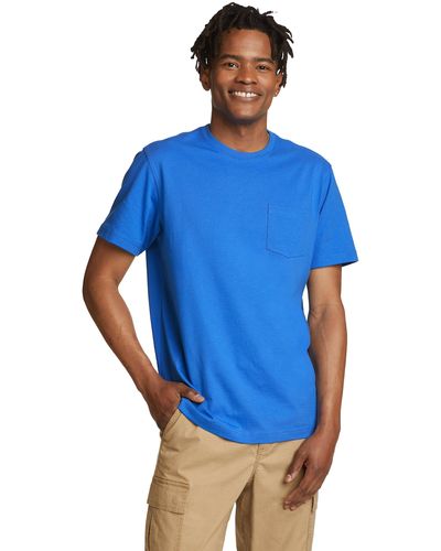 Eddie Bauer T- Legend Wash Pro Shirt 100% Baumwolle - Blau