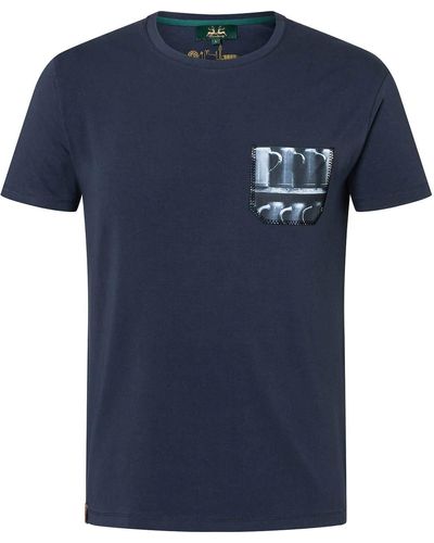 Wiesnkönig T-Shirt Bierkrug K20 - Blau