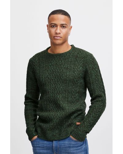 Blend Rundhalspullover Pullover - Grün