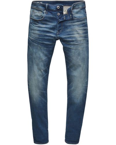 G-Star RAW 5-Pocket- Jeans 3301 Slim (1-tlg) - Blau