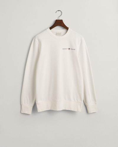 GANT Sweatshirt PRINTED GRAPHIC C-NECK SWEAT - Natur