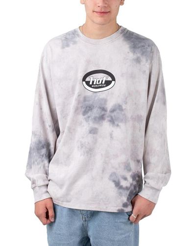 Huf Sweater Ellipse Logo Longsleeve - Grau