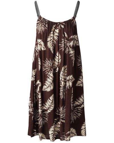 Brunotti Minikleid Isla- Women Dress Summer Palm Big Chocolate - Mehrfarbig