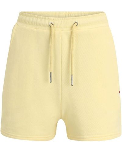 Fila Buchloe High Waisted Shorts - Weiß