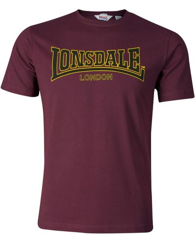 Lonsdale London T-Shirt Classic - Lila